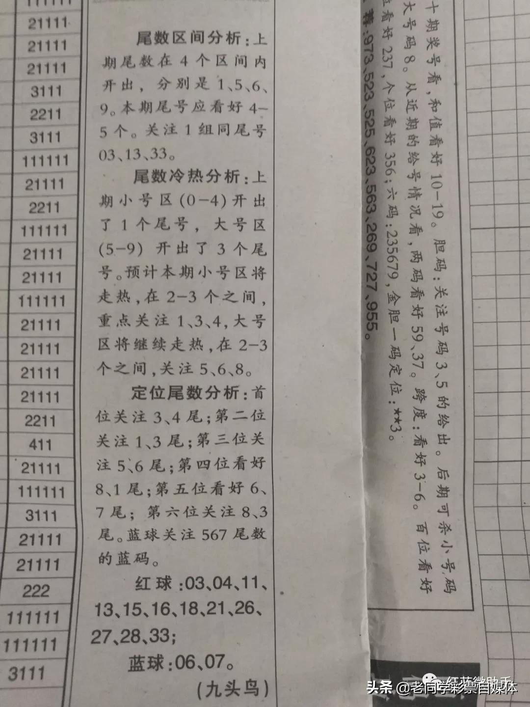 今期双色球，左岸春风，一语断蓝